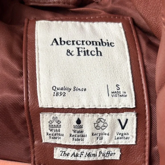 Abercrombie & Fitch Chestnut Puffer Jacket - Picture 2 of 4